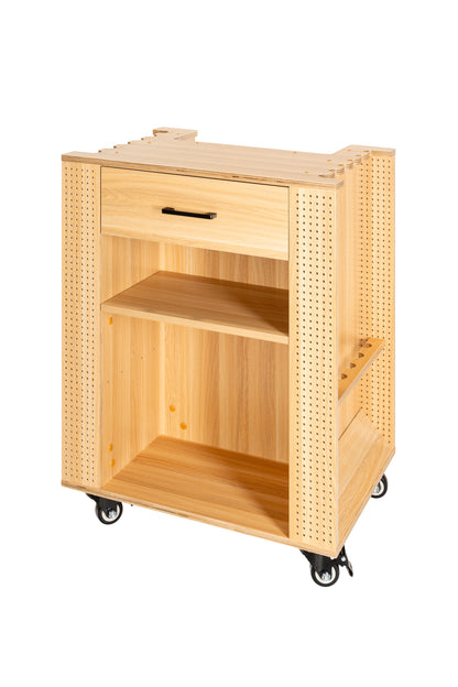 Fishing tackle cabinet, 65x50x84.5 cm, beech color