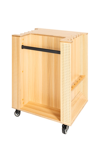 Fishing tackle cabinet, 65x50x84.5 cm, beech color