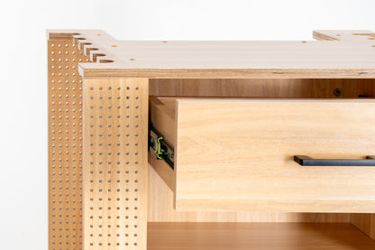 Fishing tackle cabinet, 65x50x84.5 cm, beech color