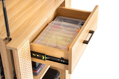 Fishing tackle cabinet, 65x50x84.5 cm, beech color