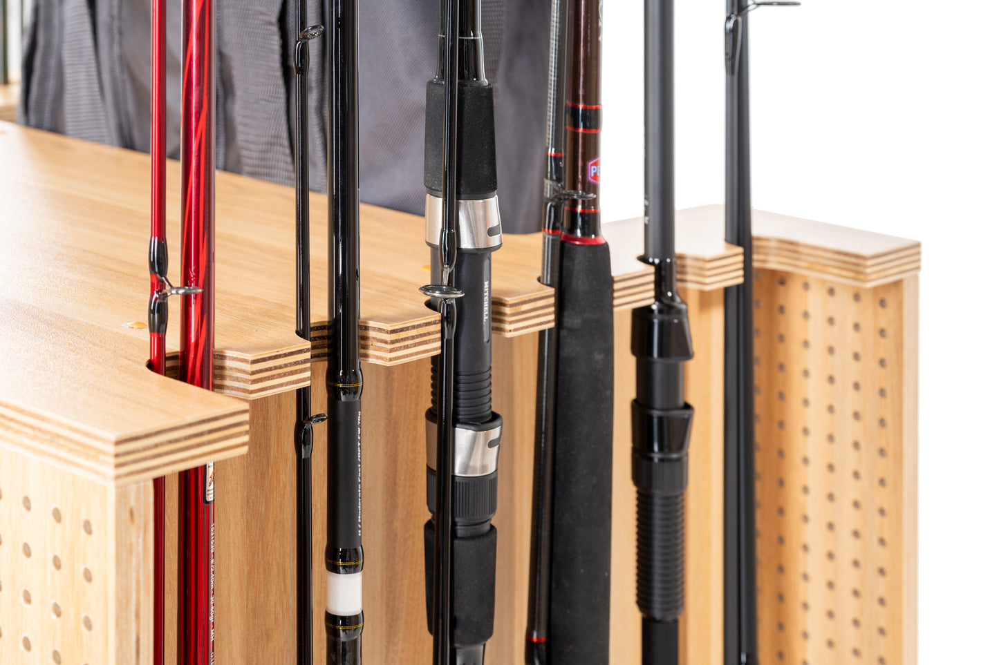 Fishing tackle cabinet, 65x50x84.5 cm, beech color