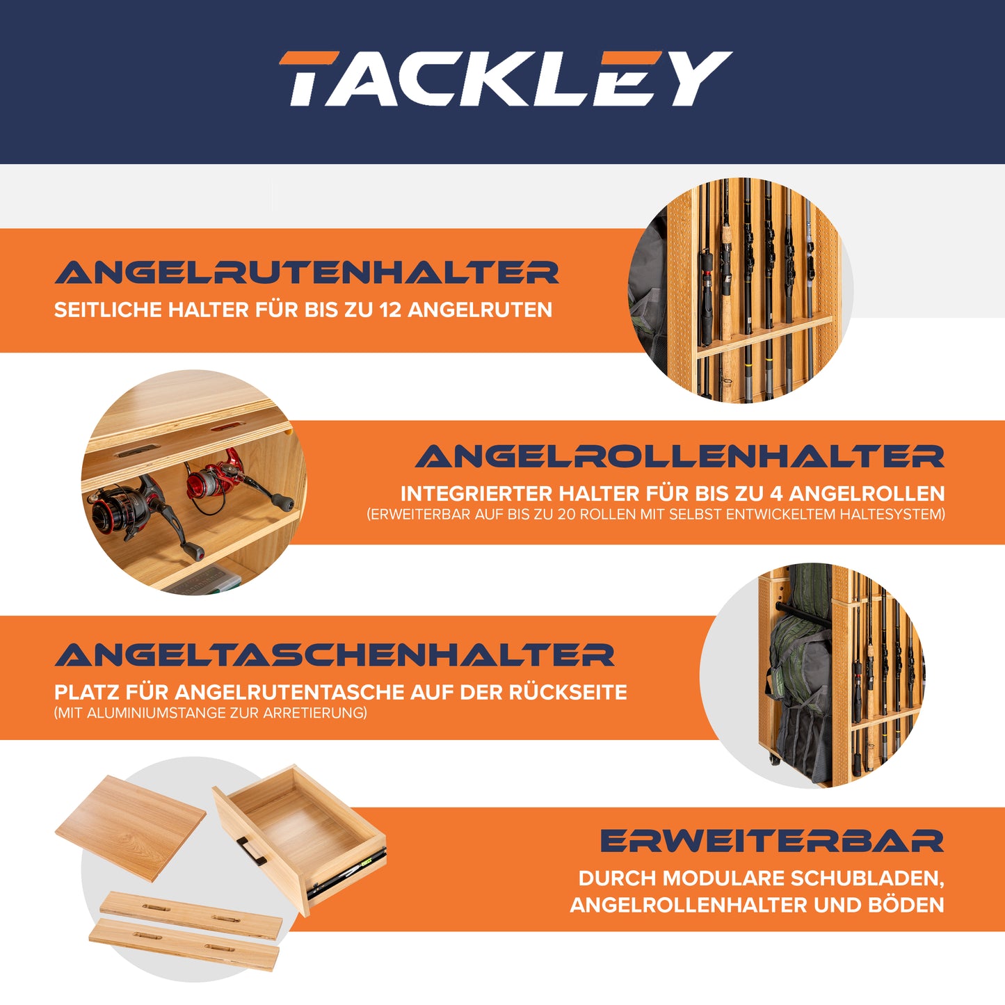 Doppelpack Angelschrank mit System, Kiefer - 65x50x158 cm