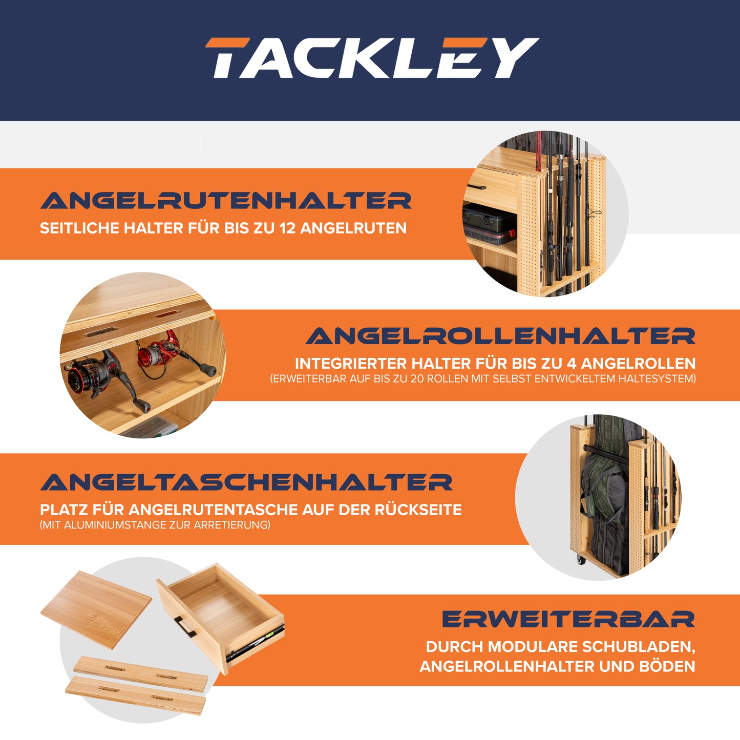 Fishing tackle cabinet, 65x50x84.5 cm, beech color