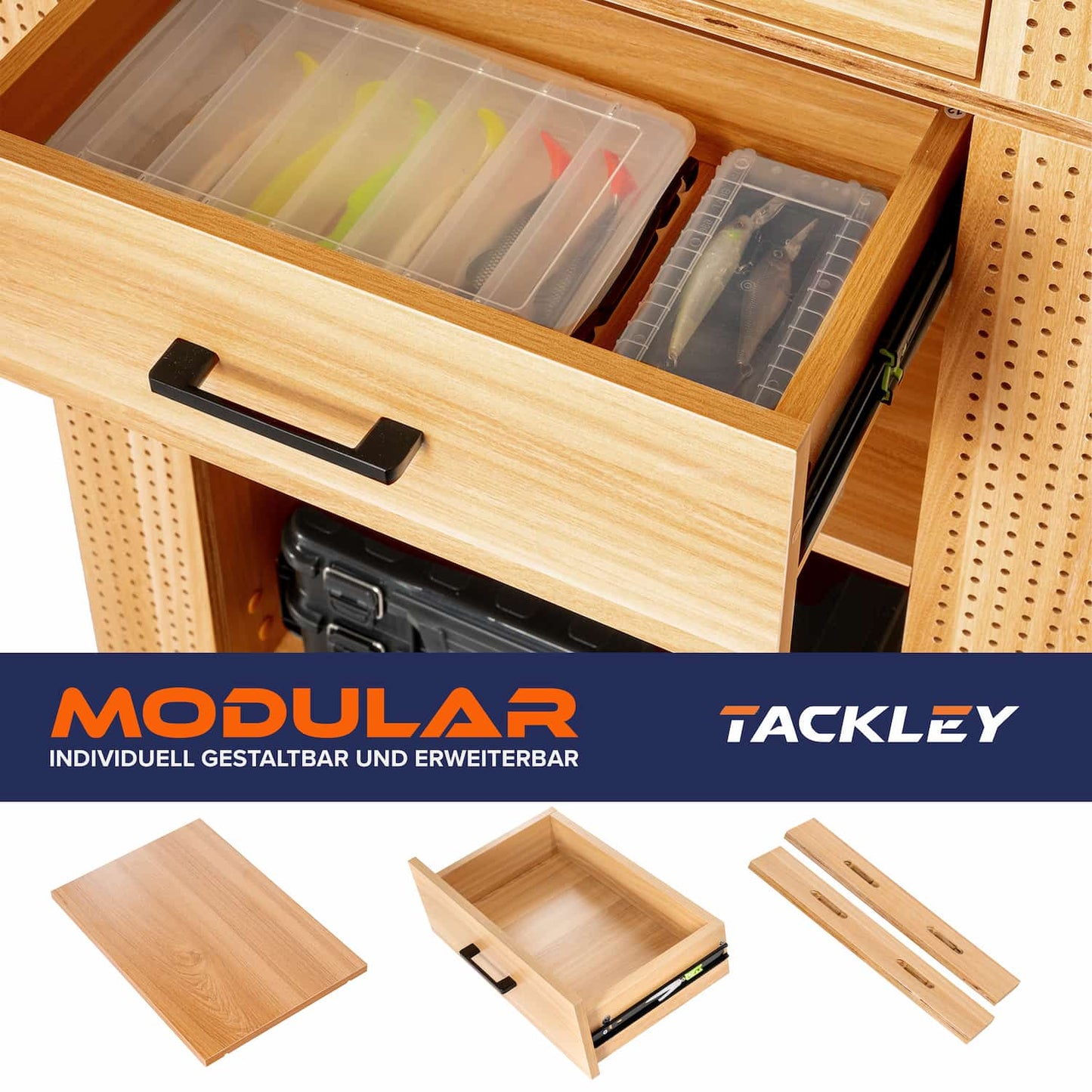 Fishing tackle cabinet, 65x50x158 cm, pine color