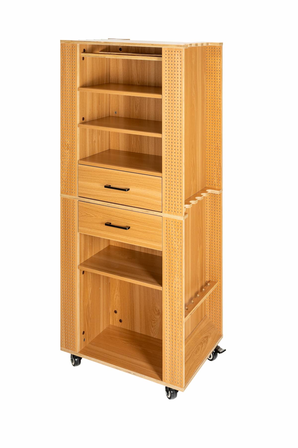 Fishing tackle cabinet, 65x50x158 cm, pine color