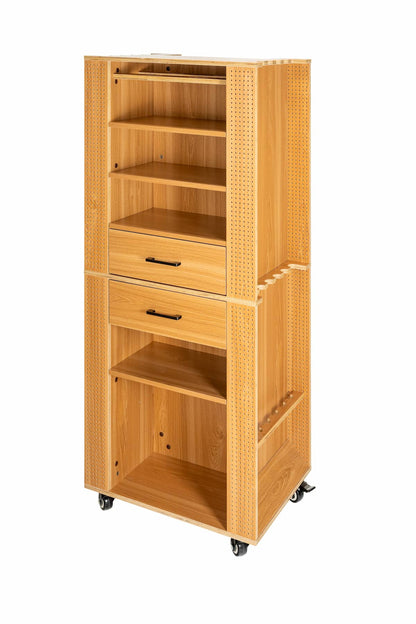 Fishing tackle cabinet, 65x50x158 cm, pine color
